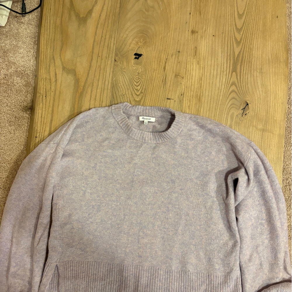 Madewell Soft Lilac Crew Neck Sweater